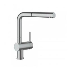 Bateria Blanco LINUS-S chrom matowy z dźwignią po prawej stronie 512403